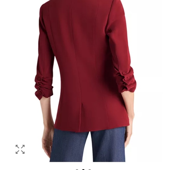 Cinq à Sept Deep Red Blazer - Picture 2 of 7